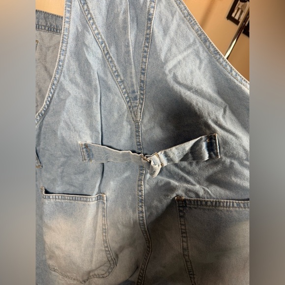No Boundaries light wash Jean overalls cotton size XXXL - Picture 6 of 7